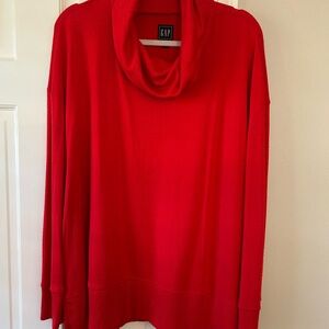 GAP Women's Bold Red Turtleneck Sweater